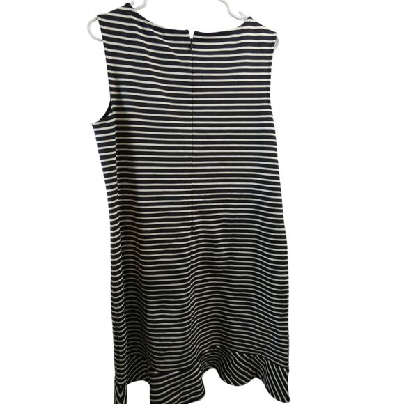 Land's End Lighthouse Women's 16 Dress Sleeveless  Ruffle Nautical Preppy NWT - Picture 4 of 6